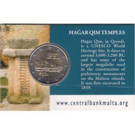 2€ Malta Coincard 2017 (Templos de Hagar Qim)
