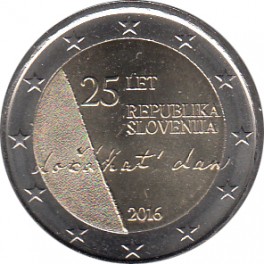 2€ Eslovenia 2016 "25 Aniversario de la Independencia"