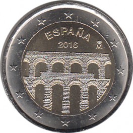 2€ España 2016 "Acueducto de Segovia"