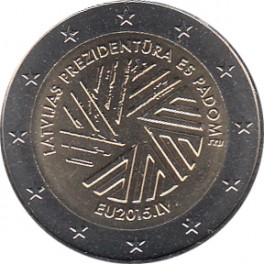 2€ Letonia 2015 "Presidencia Letona en UE"