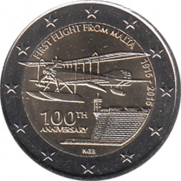 2€ Malta 2015 "Primer vuelo desde Malta"