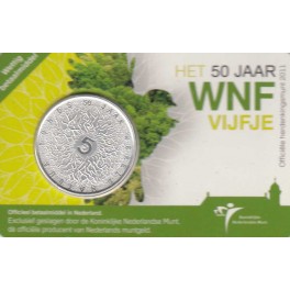 Coincard 5€ Holanda 2011 "50 Aniversario de WWF"