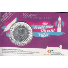 Coincard 5€ Holanda 2013 "300 Años de la Paz de Utrech"