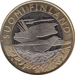 5€ Finlandia 2014 "Animales de Finlandia cuco"