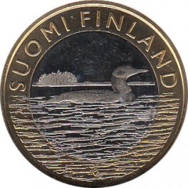 5€ Finlandia 2014 "Savonia bribón de garganta negra"