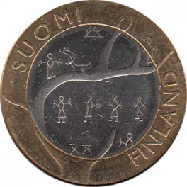 5€ Finlandia 2011 "Lapland, samiano mitológico"