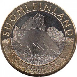 5€ Finlandia 2014 "Animales, zorro" 