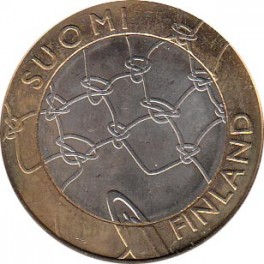 5€ Finlandia 2011 "Aland, pesca"