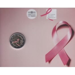 2€ FRANCIA 2017 COLOREADA "Cancer de Mama"