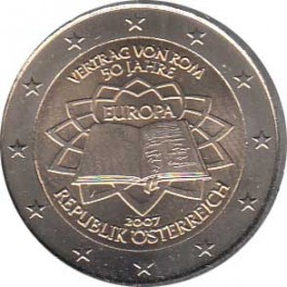 2€ Austria 2007 "Tratado de Roma"