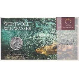 5€ Austria 2013 PLATA "Mundo del agua"