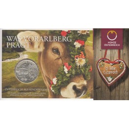 10€ Austria 2013 PLATA "Estado Vorarlberg"