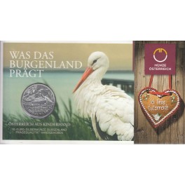 10€ Austria 2015 PLATA "Estado Burgenland"