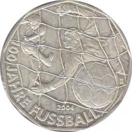 5€ Austria 2004 PLATA "100 años del fútbol"
