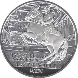 20€ Austria 2015 PLATA "Escuela española equitación"