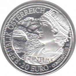 20€ Austria 2011 PLATA "Aguntum"