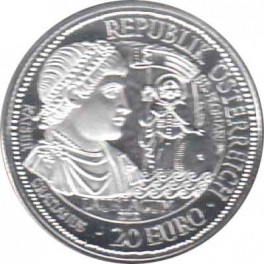 20€ Austria 2012 PLATA "Lauricum"