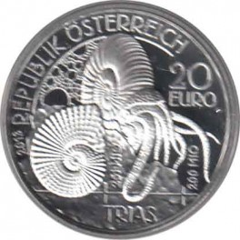 20€ Austria 2013 PLATA "Período triásico"