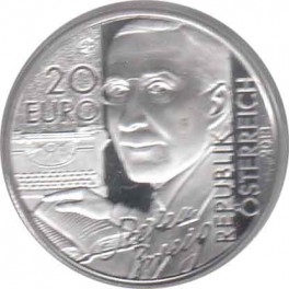 20€ Austria 2013 PLATA "Stefan Zweig"