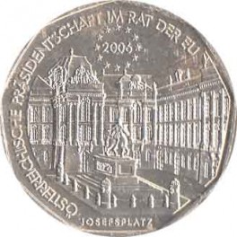 5€ Austria 2006 PLATA "Presidencia europea" 