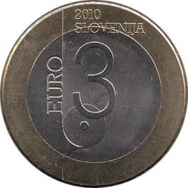 3€ Eslovenia 2010 "Ljubljana"