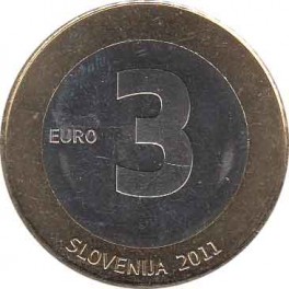 3€ Eslovenia 2011 "Aniversario independencia"