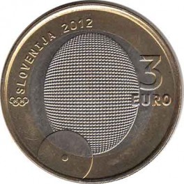 3€ Eslovenia 2012 "Aniversario primera moneda ganada"