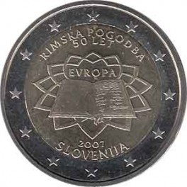2€ Eslovenia 2007 "Tratado de Roma"