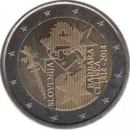 2€ Eslovenia 2014 "Coronación de Barbara Celje"