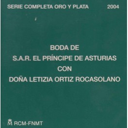 Serie Boda Principe de Asturias y Leticia 2004 (500€)