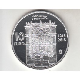 10€ ESPAÑA 2018 "800 AÑOS UNIVERSIDAD SALAMANCA"  (60€)