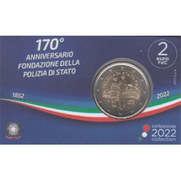 2€ ITALIA 2022 “POLIZIA”(COINCARD)